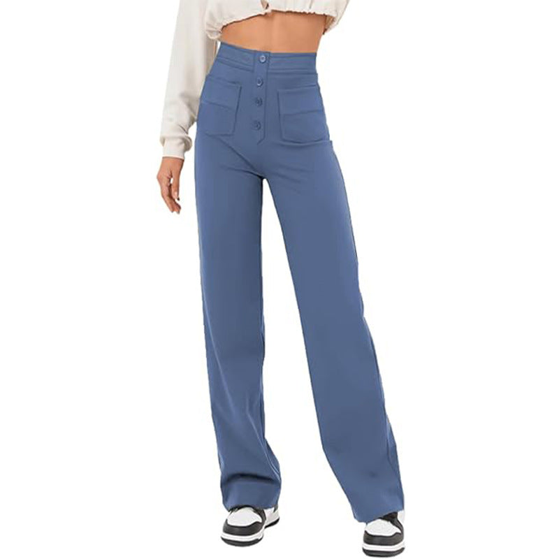 Caroline™ High-Waist Elastic Trousers