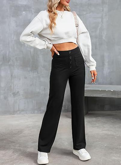 Caroline™ High-Waist Elastic Trousers