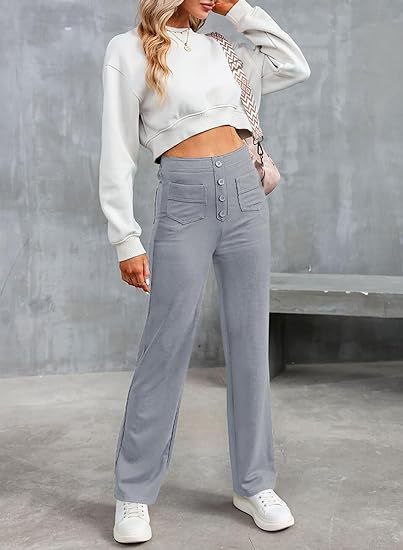 Caroline™ High-Waist Elastic Trousers