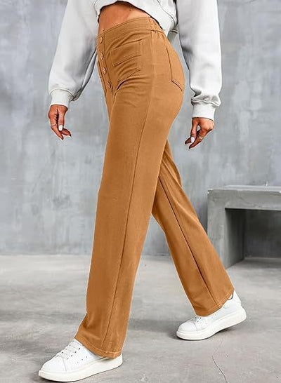 Caroline™ High-Waist Elastic Trousers