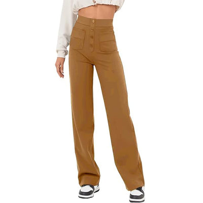 Caroline™ High-Waist Elastic Trousers