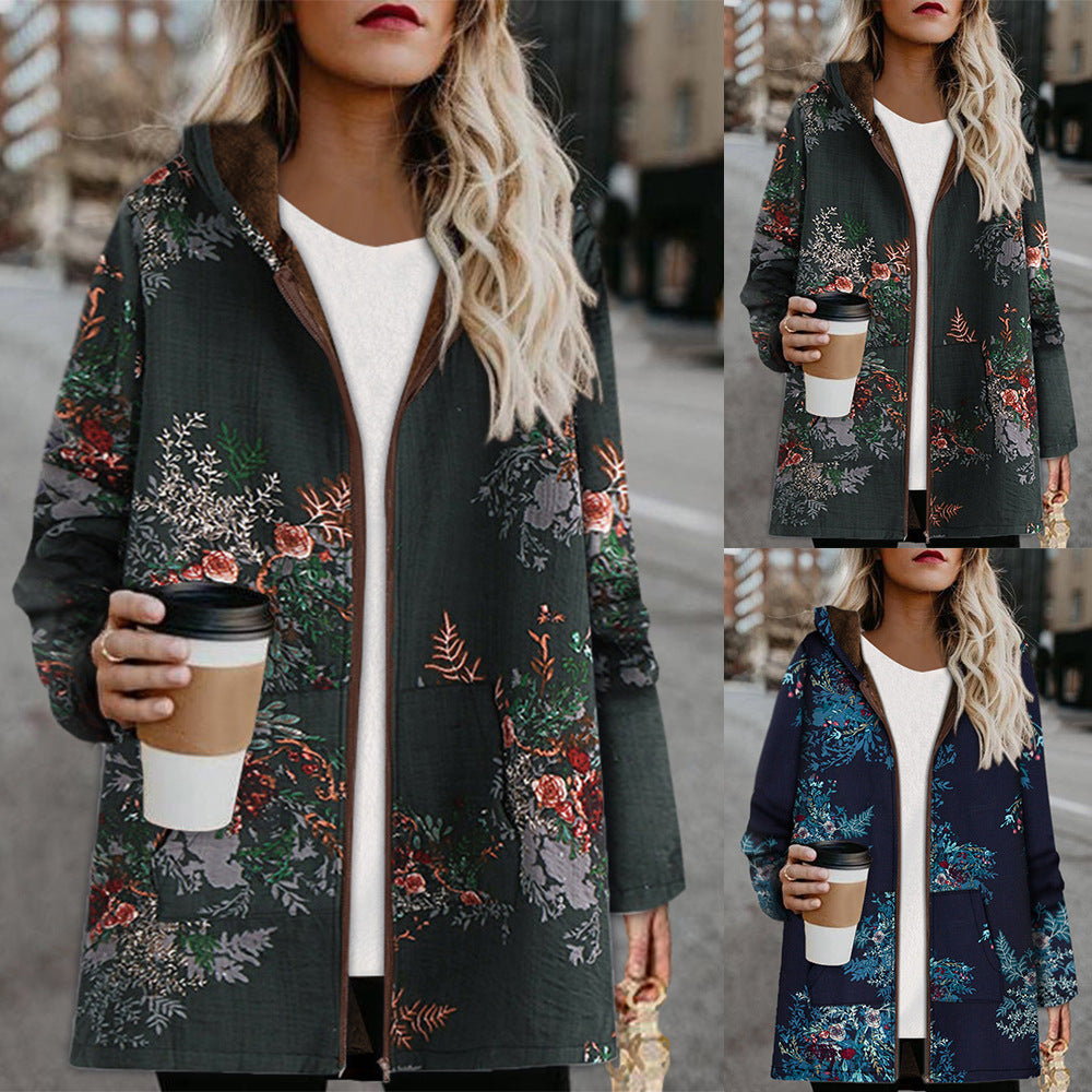 Blossom - Floral Embroidered Parka