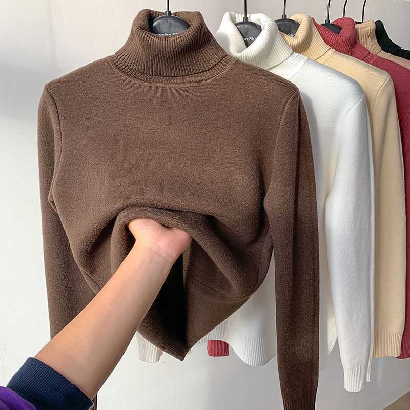 CELIA – Fleece-Lined Turtleneck Sweater