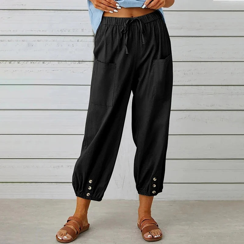 Bella Wide Leg Linen Pants