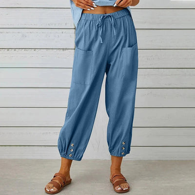 Bella Wide Leg Linen Pants