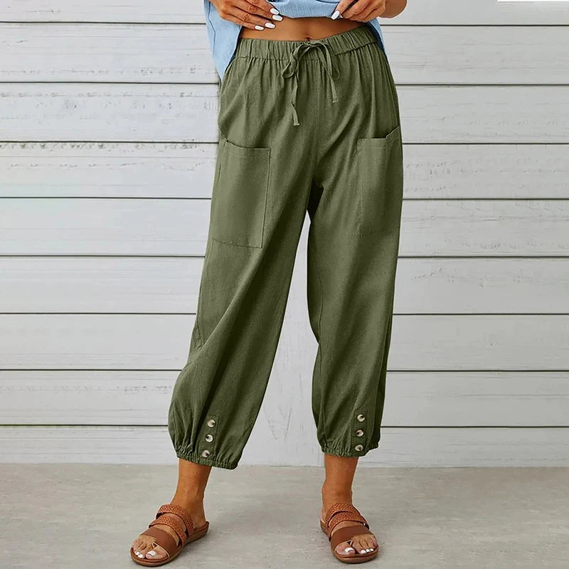 Bella Wide Leg Linen Pants