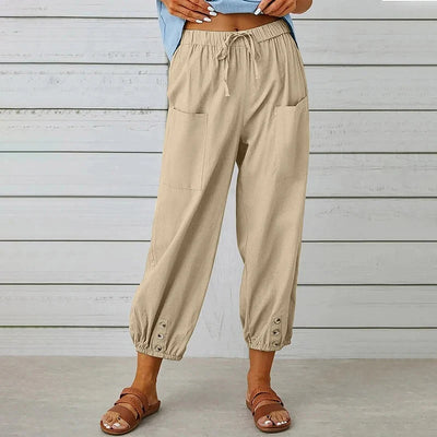 Bella Wide Leg Linen Pants