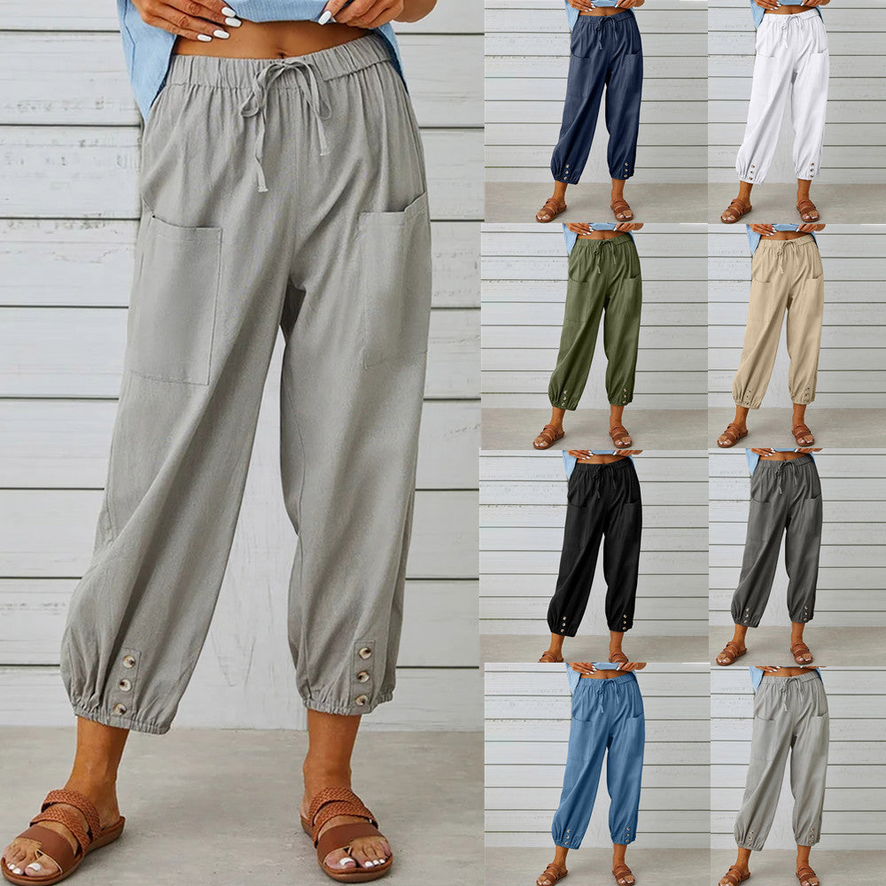 Bella Wide Leg Linen Pants