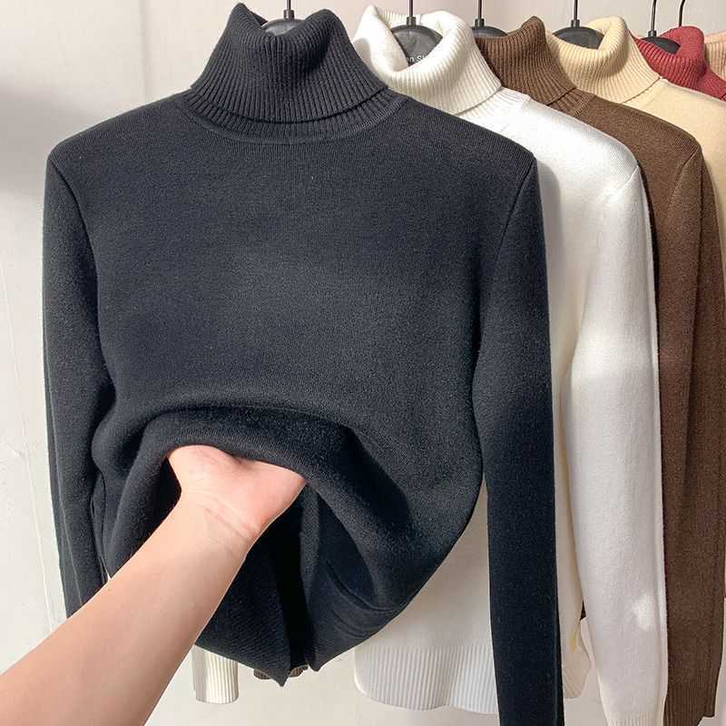 CELIA – Fleece-Lined Turtleneck Sweater